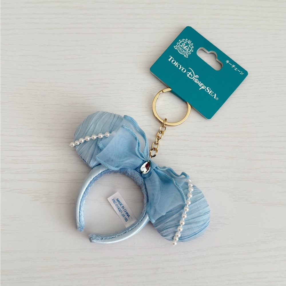 Tokyo Disney mini blue headband keychain